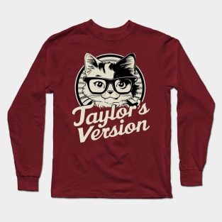 death metal taylors cat version Long Sleeve T-Shirt